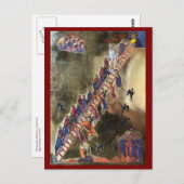 神の上のアイコンのラダー ポストカード (正面/裏面)