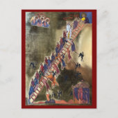 神の上のアイコンのラダー ポストカード (正面)