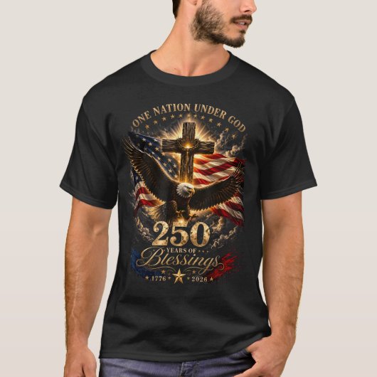 神の下なる一つの国家 250年 250周年記念 Tシャツ (正面)