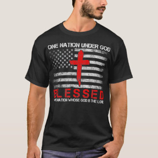 神の下にある一つの国賛美国 Tシャツ