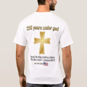 神の下に250年 Tシャツ (裏面)