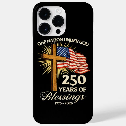 神の下のひとつの国 250年の祝福 Case-Mate iPhoneケース (裏面)