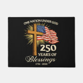 神の下のひとつの国 250年間の祝福 ドアマット (正面)