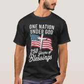 神の下のひとつの国 250年 Tシャツ (正面)