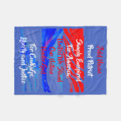 神の下のアメリカ一国に対して単に望んだ。 フリースブランケット (正面(横))