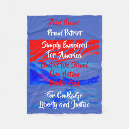 神の下のアメリカ一国に対して単に望んだ。 フリースブランケット