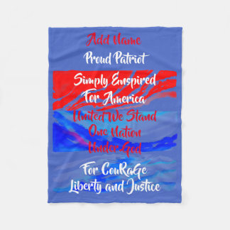 神の下のアメリカ一国に対して単に望んだ。 フリースブランケット