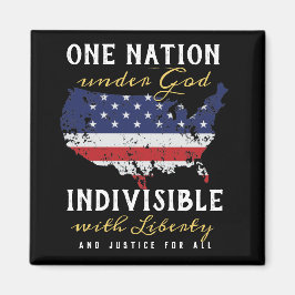 神の下の一つの国のサイン マグネット