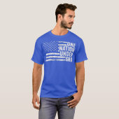 神の下の一つの国家 キリスト教 USA 愛国 Tシャツ (正面フル)