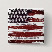 神の下の一つの国 缶バッジ (正面)