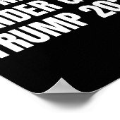 神の下の国家トランプ2024神アメリカ国旗ジェス ポスター (角)