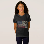 神の下の1つの国 – クリスチャン米国ヴィンテージアメリ Tシャツ (正面フル)