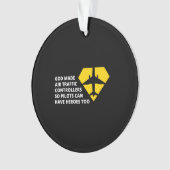 神の不機嫌航空交通管制官パイロットが オーナメント (正面)