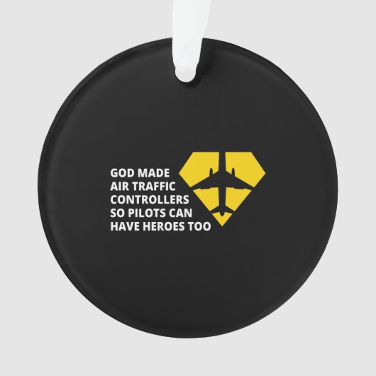神の不機嫌航空交通管制官パイロットが オーナメント (正面)