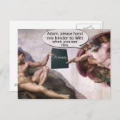 神の与えアダム・ロムニーのバインダーに女性があふれる ポストカード (正面/裏面)