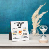 神の与えクリスチャンに決して頼らない フォトプラーク (インサイチュ)