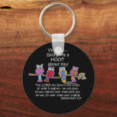 神の与えフクロウ キーホルダー (正面)