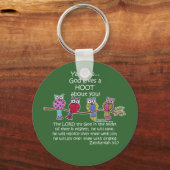 神の与えフクロウ キーホルダー (正面)