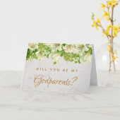 神の両親の提案フローラリリーマーブルカード カード (黄色い花)