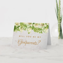 神の両親の提案フローラリリーマーブルカード カード