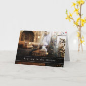 神の中で休む – カード、哀悼、あいさつ カード (黄色い花)