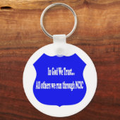 神の中で我々はキーチェーンを信頼 キーホルダー (正面)