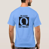神の中で我々はトランプを信頼する Tシャツ (裏面)