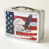 神の中で我々はランチボックスを信頼 メタルランチボックス (裏面)