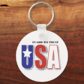 神の中で我々は信頼する キーホルダー (正面)