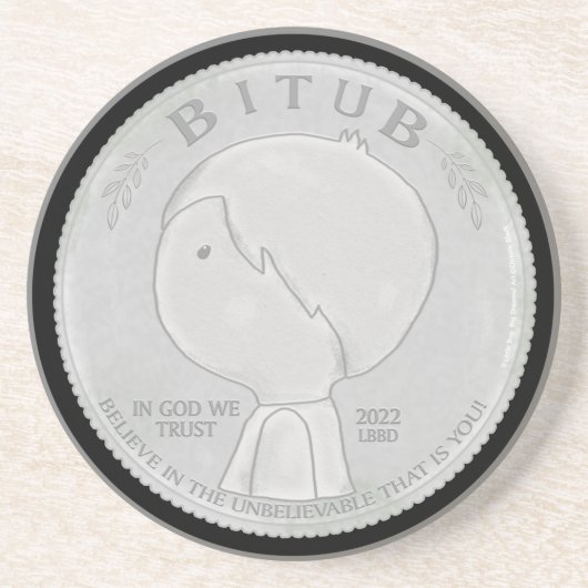 神の中で我々は信頼する コースター (正面)