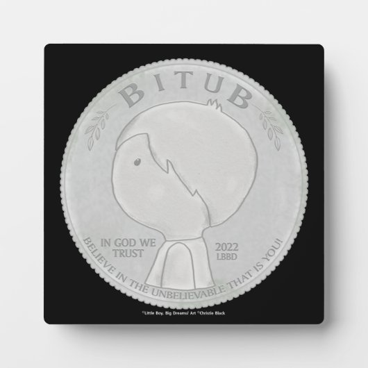 神の中で我々は信頼する フォトプラーク (正面)