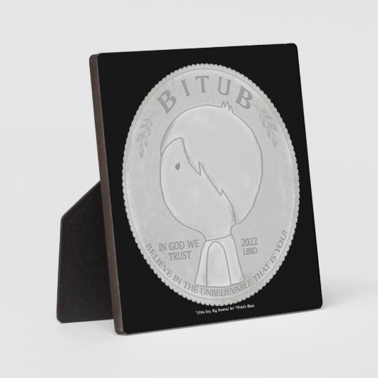 神の中で我々は信頼する フォトプラーク (正面)