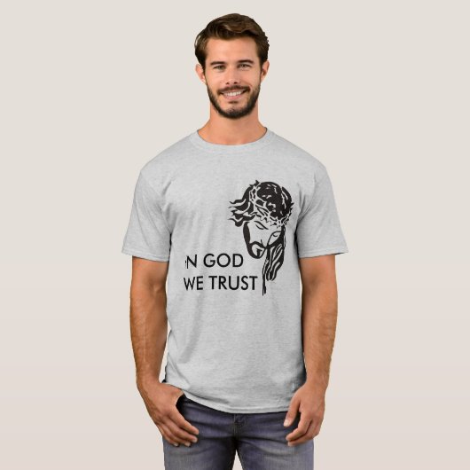 神の中で我々は信頼する Tシャツ (正面フル)