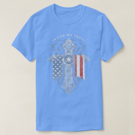 神の中で我々は信頼する Tシャツ (デザイン正面)