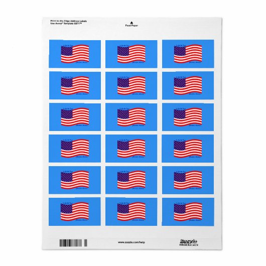 神の中で我々は~をクリスチャン・アメリカに信頼する ラベル (フルシート)