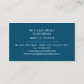 神の中で私たちは信じる,十字架,キリスト教,宗教 名刺 (裏面)