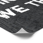 神の中で私たちは信頼する – アートポスター ポスター (角)