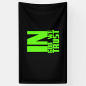 神の中で私たちは聖書イエス・キリスト教の宗教王を信じる 横断幕 (縦)