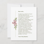 神の中心の別れカード 案内状 (正面)