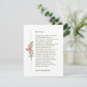 神の中心の別れカード 案内状 (スタンド正面)