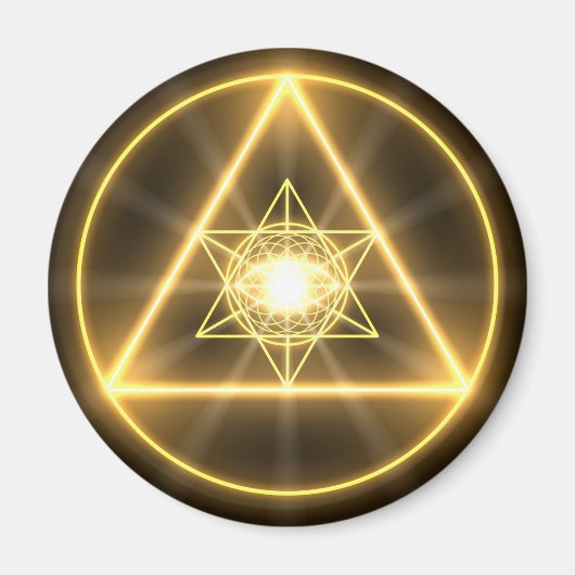 神の丸い磁石の目 マグネット (正面)