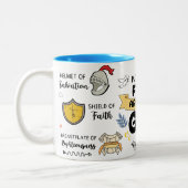 神の二音コーヒーマグの鎧を着る ツートーンマグカップ (左)