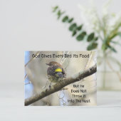 神の交配後すべての鳥その食べ物の引用文 ポストカード (スタンド正面)