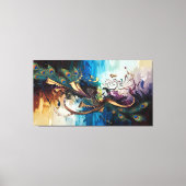 『神の交響曲：クリシュナの色のメロディ』 キャンバスプリント (正面)