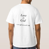 神の人の価値Tシャツへの栄光 Tシャツ (裏面)
