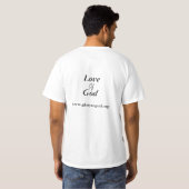 神の人の価値Tシャツへの栄光 Tシャツ (裏面フル)