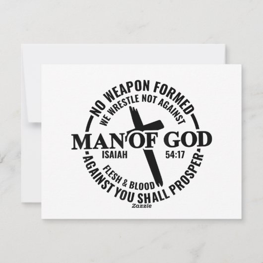 神の人よ,私に対して形成された武器は何の利益にもならない シーズンカード (裏面)