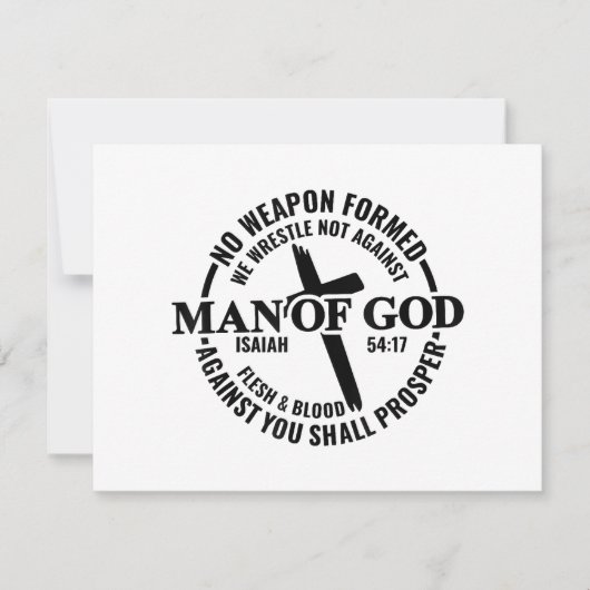 神の人よ,私に対して形成された武器は何の利益にもならない シーズンカード (正面)