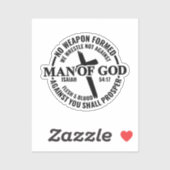 神の人よ,私に対して形成された武器は何の利益にもならない シール (シート)