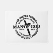 神の人よ，私に対して形成された武器は何の利益にもならない ドアマット (正面)